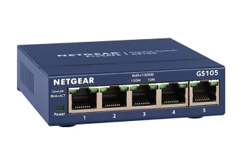 Комутатор NETGEAR GS105GE 5xGE, Некерований