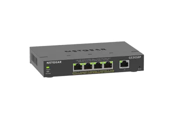 Комутатор NETGEAR GS305EP 5xGE (4xPoE), 63Вт, WebSmart