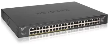 Комутатор NETGEAR GS348PP 48xGE (24xPoE), 380Вт, Некерований