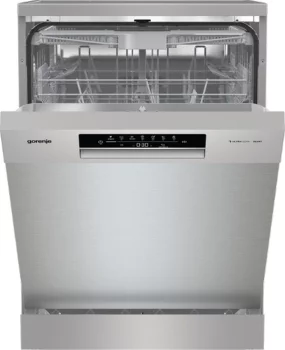 Посудомийна машина Gorenje, 16компл., A+++, 60см, дисплей, 3 кошика, AquaStop, сірий