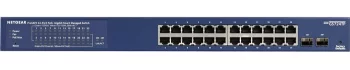 Комутатор NETGEAR GS724TPv2 24x1GE PoE+(190Вт), 2xSFP,  керований L2