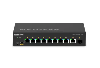 Комутатор NETGEAR M4250-9G1F-PoE+ (GSM4210PD), 8x1GE PoE+(110Вт), 1x1GE, 1xSFP, AV Line  керований L2