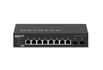 Комутатор NETGEAR M4250-8G2XF-PoE+ (GSM4210PX), 8xGE PoE, 2xSFP+, 220Вт, AV Line, Керований L2