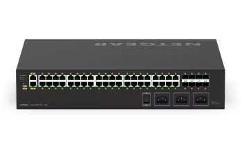 Комутатор NETGEAR M4250-40G8XF-PoE++ (GSM4248UX), 40x1GE Ultra90 PoE++ (2880Вт), 8xSFP+, AV Line керований L2