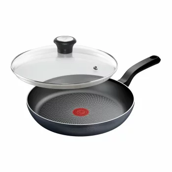 Сковорода з кришкою Tefal So' Light, 28см, алюміній, бакеліт, скло, чорний