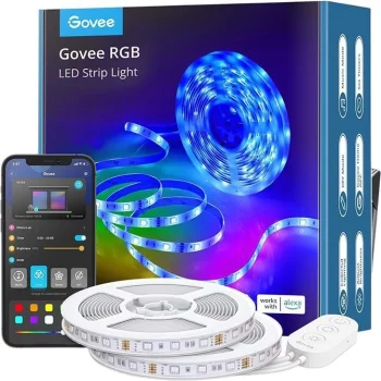 Стрічка світлодіодна розумна Govee H611 LED Strip Lights, 10м, RGB, WI-FI/Bluetooth, білий