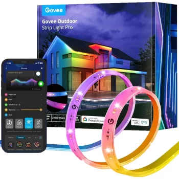 Стрічка світлодіодна розумна Govee H70A1 Phantasy Outdoor LED, 10м, RGBICWW, WI-FI/Bluetooth, білий