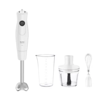 Блендер Tefal заглибний Dailymix 600Вт, 3в1, чаша-800мл, чопер-500мл, турборежим, білий