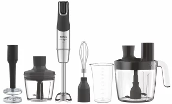 Блендер Tefal заглибний Infiny Force Pro, 1200Вт, 9в1, чаша-800мл, чопер-500мл, спіралайзер, турборежим, чорний