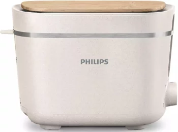 Тостер Philips Series Eco Conscious Edition 830Вт, кришка від пилу, пластик, білий