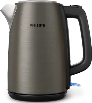 Електрочайник Philips Viva Collection 1.7л, Strix, метал, чорно-мідний