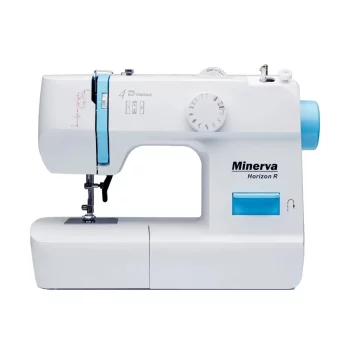 Швейна машина МINERVA Horizon R, електромех., 71 Вт, 13 швейних операцій, петля напівавтомат, білий
