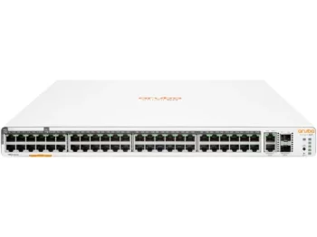Комутатор HPE Aruba Instant On 1960 48xGE, 40p Class4 8p Class6 PoE 600W, 2хSFP+10GE, 2х10GBASE-T ports, LT Warranty