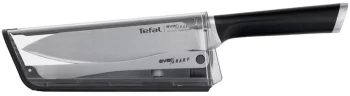 Кухонний ніж кухарський Tefal Eversharp, 16.5см, з чохол-точило нержавіюча сталь, пластик, чорний