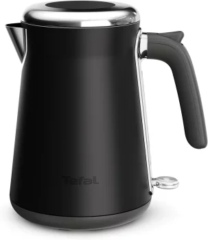 Електрочайник Tefal Collection 1.68л, Strix, нерж. сталь, чорний
