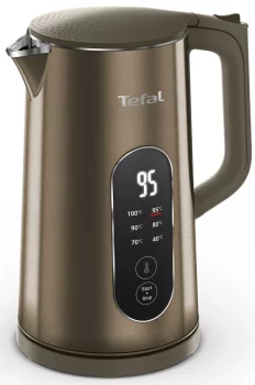 Електрочайник Tefal Selection 1.7л, з подвійними стінками, 6 темп.реж, підтримка температури, сенc. управління, бронзовий