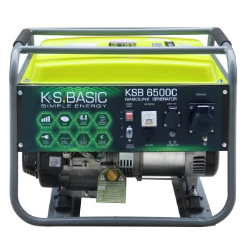 Генератор бензиновий Konner&Sohnen Basic KSB 6500C, 230В, 5.5кВт, ручний стартер, 66.6кг