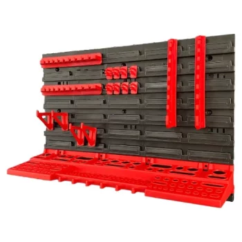 Панель підвісна з набором гачків та полиць Kistenberg KS_kit3, панель 57.6х1.8х39см, 20 гічків, 1 полиця, пластик