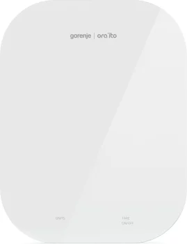 Ваги Gorenje кухонні, 10кг, AAAx3 в комплекті, скло, білий