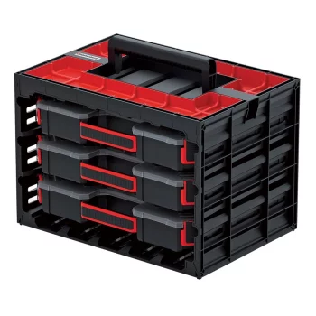 Набір органайзерів Kistenberg TAGER CAS, 3 слота по 12 перегородок, 41.5х29х29см, пластик