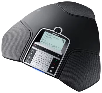 Конференц телефон IP Panasonic KX-HDV800RU 1xFE LAN, 1xUSB Mini-B, 3xRJ11, BT, NFC, SIP, PoE, монохромний дисплей