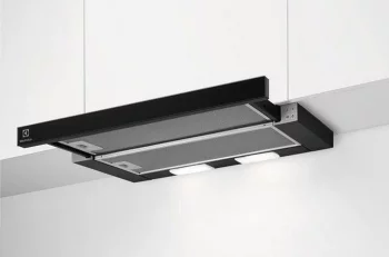 Витяжка Electrolux телескопічна, 59см, 410м.куб/год., чорний