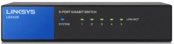 Комутатор Linksys LGS105 5xGE, Некерований