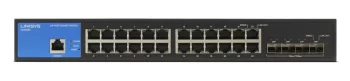 Комутатор Linksys LGS328C 24xGE, 4x10GE SFP+, Керований L2