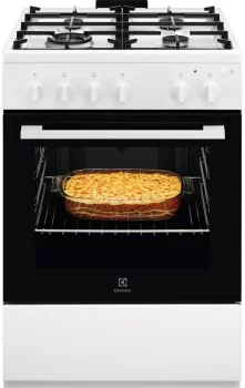 Плита Electrolux газова, 59л, 60x60см, чавун, білий