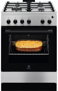 Плита Electrolux газова, 59л, 60x60см, чавун, нерж