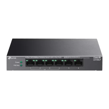 Комутатор TP-LINK LS106LP  6xFE (4xPoE), 41 Вт