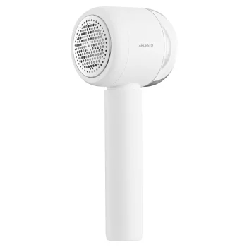 Машинка для видалення катишків Ardesto, 8500 обертів на хв, велика площа лез, 90 хв. роботи на одному заряді, USB-C > USB-A, білий