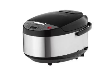 Мультиварка Ardesto, 860Вт, чаша-5л, електронне керув., книга рецептів, метал/пластик, сріблясто-чорний