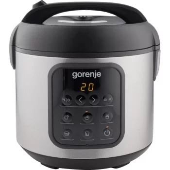 Мультиварка Gorenje, 476Вт, мини, чаша-2л, електронне керув., 5 програм, метал/пластик, чорний