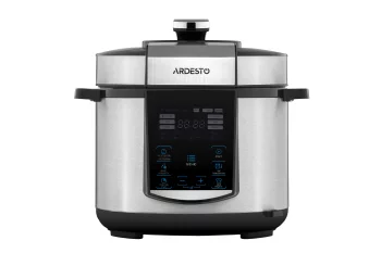 Мультиварка-скороварка Ardesto, 900Вт, чаша-5л, електронне керув., книга рецептів, метал/пластик, сірий