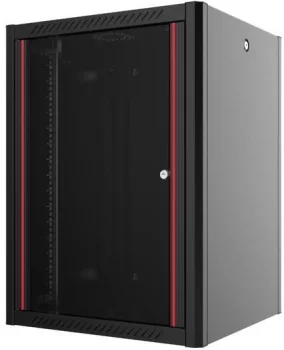 Шафа MIRSAN 19", 12U, WTN, 600x600 мм, максимально 100 кг, чорна