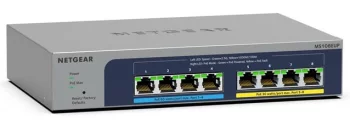 Комутатор NETGEAR MS108UP 8x2.5GE PoE, 230Вт, WebSmart