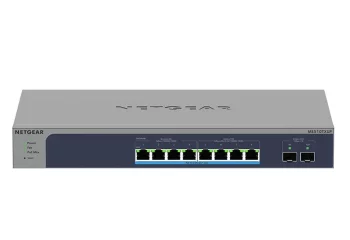 Комутатор NETGEAR MS510TXUP, 8 портів Ultra60 PoE++(295Вт): 4x100M/1G/2,5G, 4x100M/1G/2,5G/5G/10G, 2xSFP+, керований L2