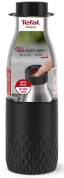 Термопляшка Tefal Bludrop soft touch, 500мл, нержавіюча сталь, графітовий