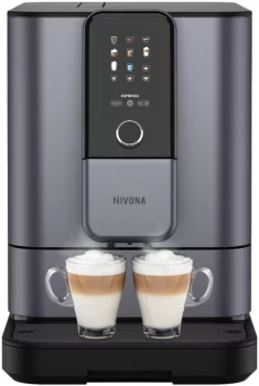 Кавомашина Nivona CafeRomatica, 1.8л, зерно+мелена, автомат.капуч, дисплей, авторецептів -9, пригот, холодної кави, перлинно-блакитний