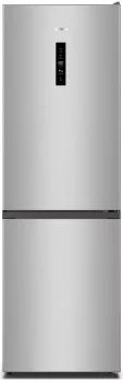 Холодильник з нижн. мороз. камерою Gorenje, 185х60х60см, 2 двері, 210(110)л, А++, NoFrost Plus, Зона св-ті, Зовн. Диспл, сірий