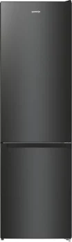 Холодильник з нижн. мороз. камерою Gorenje, 200х60х60см, 2 двері, 235( 96)л, А++, NoFrost+ , LED дисплей, Зона св-ті, чорний