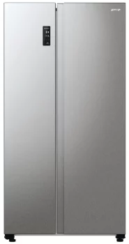 Холодильник SBS Gorenje, 179х67х92см, 2 двері, 356( 191)л, А++, NF+, Інв. , Зона св-ті, Зовн. Диспл, матовий сірий