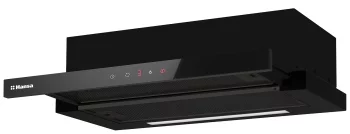 Витяжка Hansa телескопічна, 60см, 508м.куб/год., чорний