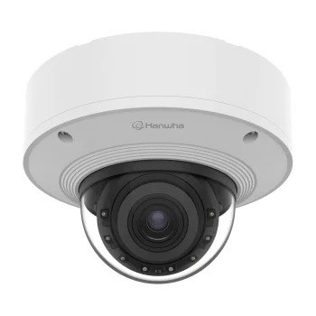 Камера IP Hanwha PNV-A6081R, 2MP, Dome, 4.38-9.33mm AVF, f/1.3-2.15, IR40m, DC 12V/PoE+, IP66/IP67/IP6K9K, IK10+, NEMA4X