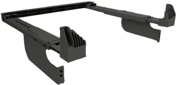 Комплект монтажний Beko для з'єднання пральної машини з сушильною машиною, 40-56 см, антрацит