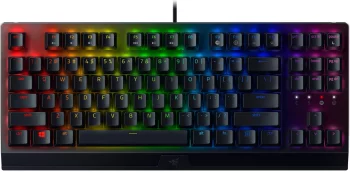 Клавіатура механічна Razer BlackWidow V3 TKL 87key, Green Switch, USB-A, EN/RU, RGB, чорний