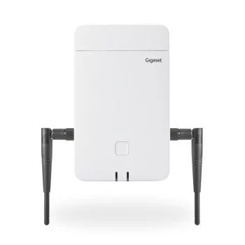 Базова станція IP-DECT Gigaset N870E IP PRO 1xFE LAN, SIP, PoE, до 60 паралельних дзвінків, до 250 трубок, 2 зовнішні антени