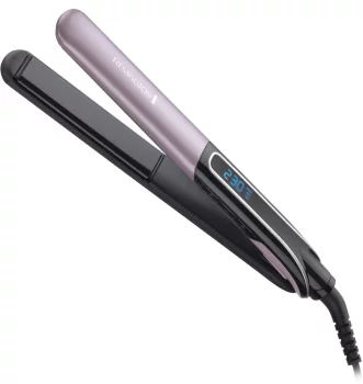 Випрямляч Remington Sleek&Curl Expert, 45Вт, темп.режимів-9, 150-230С, дисплей, кераміка, титан , бузково-чорний