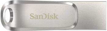 Накопичувач SanDisk   64GB USB 3.1 Type-A + Type-C Dual Drive Luxe Срібний